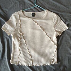 Wild Fable off white crop top size medium